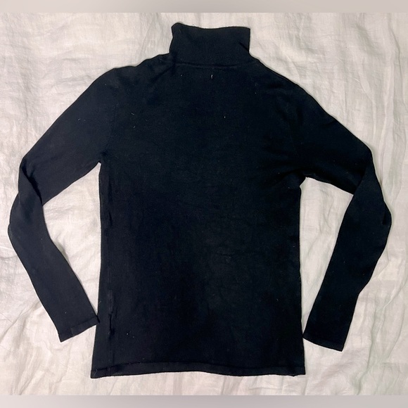Nordstrom Philosophy Black Turtleneck Small - Picture 4 of 6